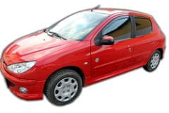 HEKO Deflektory / ofuky okien pre Peugeot 206 5D 1998-2005 4ks predne+zadne