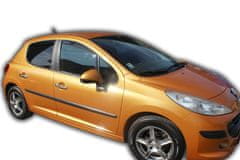 HEKO Deflektory / ofuky okien pre Peugeot 207 5D HTB 2006-2012 4ks predne+zadne