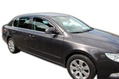 HEKO Deflektory / ofuky okien pre Skoda Superb II 4D SEDAN 2008-2015 4ks predne+zadne