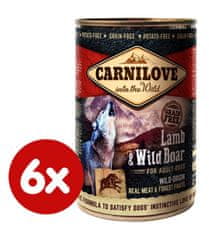 Carnilove Wild Meat Lamb & Wild Boar 6 x 400 g