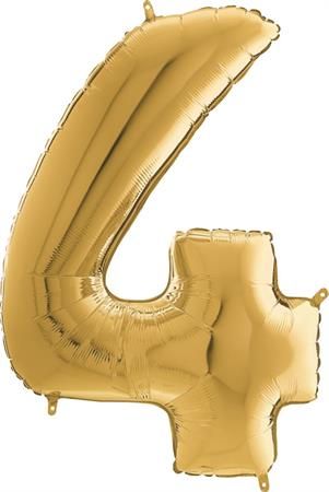 Grabo Nafukovací balónik číslo 4 zlatý 66 cm