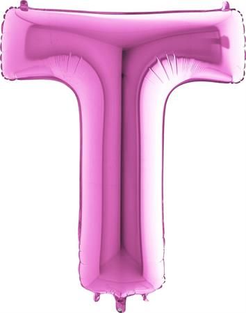 Grabo Nafukovací balónik písmeno T ružové 102 cm