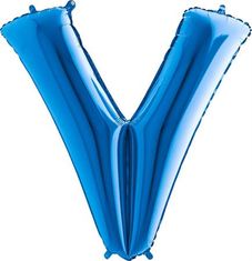 Grabo Nafukovací balónik písmeno V modré 102 cm