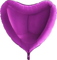 Grabo Nafukovací balónik fialové srdce 91 cm