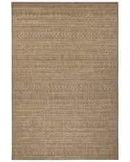 NORTHRUGS Kusový koberec Forest 103995 Beige / Brown – na von aj na doma 80x150