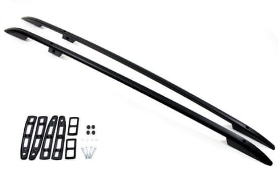 J&J Automotive Strešné nošiče Volkswagen Caddy maxi 2003-2011 Roof rails Black