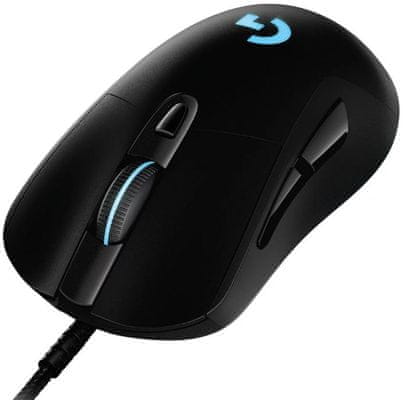 Herná myš Logitech G403 Hero (910-005632) káblová 16 000 DPI programovateľné tlačidlá nový snímač ergonomická integrovaná pamäť