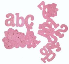 Tradag Abeceda růžová - dekoračné písmená