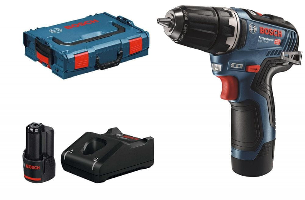 BOSCH Professional Aku vŕtací skrutkovač GSR 12V-35, 2 akumulátory (0.601.9H8.002)