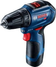 BOSCH Professional Aku vŕtací skrutkovač GSR 12V-30, 2 akumulátory + príslušenstvo (0.601.9G9.001)