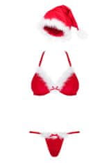 Obsessive Dámsky erotický kostým Santastic set, červená, L/XL