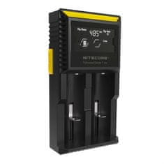 Nitecore D2 Univerzálna digitálna nabíjačka s 2 slotmi, 500 mAh