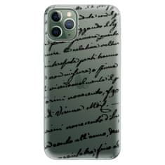 iSaprio Silikónové puzdro - Handwriting 01 - black pre Apple iPhone 11 Pro Max