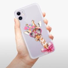 iSaprio Silikónové puzdro - Lady Giraffe pre Apple iPhone 11