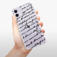 iSaprio Silikónové puzdro - Handwriting 01 - black pre Apple iPhone 11