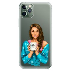 iSaprio Silikónové puzdro - Coffe Now - Brunette pre Apple iPhone 11 Pro Max