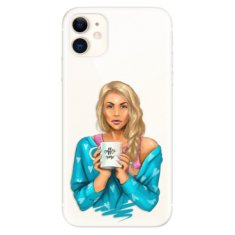 iSaprio Silikónové puzdro - Coffe Now - Blond pre Apple iPhone 11