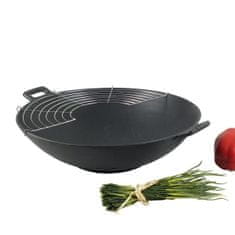 Kela WOK 36cm set CLASSIC 5-dielny liatina, kov, nerez, drevo -