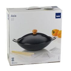 Kela WOK 36cm set CLASSIC 5-dielny liatina, kov, nerez, drevo -