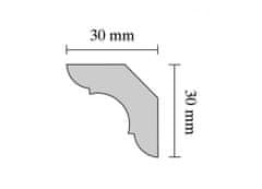 Decosa stropné polystyrénové lišty A40 (rozmer 30x30)