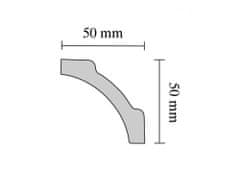 Decosa stropné polystyrénové lišty B7 (rozmer 50x50)