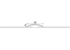 Effector Prechodové lišty A03 - SAMOLEPIACE šírka 3 x výška 0,5 x dĺžka 93 cm - gaštan japonský