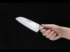 Böker Manufaktur 03BO502 Forge Santoku kuchynský nôž 16 cm, čierna, plast ABS