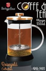 Berlingerhaus Kanvička na čaj a kávu French Press 350 ml Rosegold collection