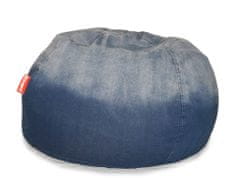 Beanbag Sedací vak Jeans Round blue