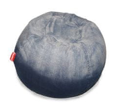 Beanbag Sedací vak Jeans Round blue