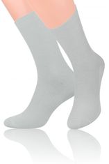 Amiatex Pánske ponožky 018 light grey + Nadkolienky Gatta Calzino Strech, šedá, 43/46