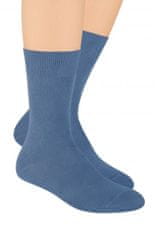 Amiatex Pánske ponožky 048 jeans + Nadkolienky Gatta Calzino Strech, džínsová, 41/43