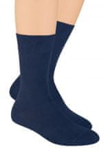 Amiatex Pánske ponožky 048 dark blue + Nadkolienky Gatta Calzino Strech, tmavo modrá, 38/40