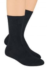 Amiatex Pánske ponožky 048 black + Nadkolienky Gatta Calzino Strech, čierna, 38/40