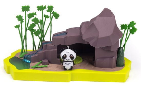 Hexbug Lil Nature Babies - Panda Lin a skalné vodopády, veľký set