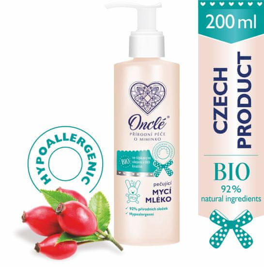 Onclé BIO Detské ošetrujúce umývacie mlieko Oncle 200ml