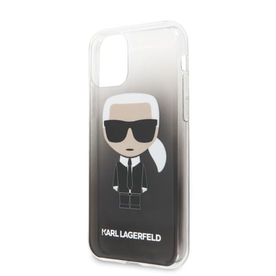 Karl Lagerfeld Ikonik Kryt pre iPhone 11 Black (EU Blister), KLHCN61TRDFKBK