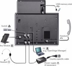 Siemens  OpenScape IP55G HFA V3 - stolový telefón, čierny