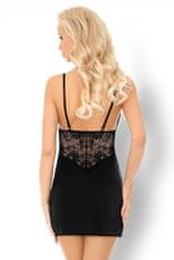 Livco Corsetti Dámska luxusná košieľka Dolorsan black + Nadkolienky Gatta Calzino Strech, čierna, L/XL