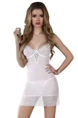 Livco Corsetti Dámska erotická košieľka Florizel white + Nadkolienky Gatta Calzino Strech, biela, S/M