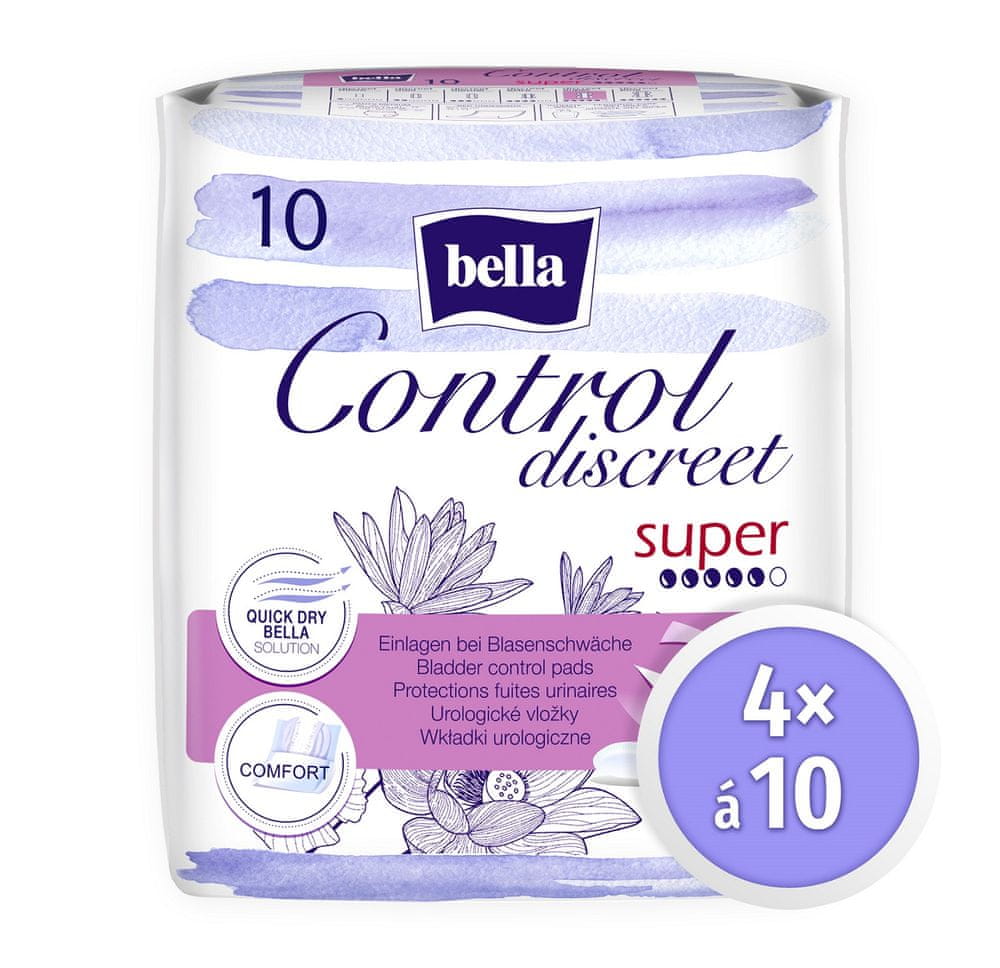 Bella Control Discreet Super á 10 ks × 4