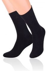 Amiatex Pánske ponožky 015 Fortte black + Nadkolienky Gatta Calzino Strech, čierna, 38/40