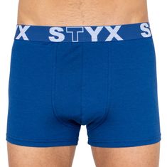 Styx 3PACK pánske boxerky športová guma nadrozmer modré (3R96879) - veľkosť XXXL