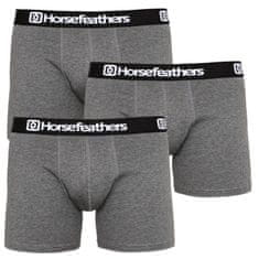 Horsefeathers 3PACK pánske boxerky Dynasty heather antracite (AM067B) - veľkosť L