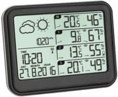 TFA 35.1142.01 VIEW Bezdrôtová meteostanica s 3 čidlami, čierna