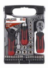 Kreator KRT500116 - Račňová sada 40ks 1/4" , 3/8"