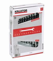 Kreator KRT500009 - Sada kľúčov očko / otvorený 8-22mm 12ks