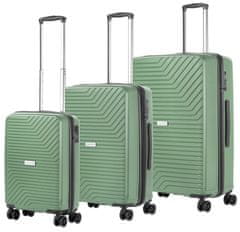 CARRY ON Sada kufrov Transport Olive 3-set