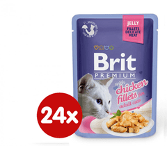 Brit Premium Cat Delicate Fillets in Jelly with Chicken 24 x 85 g