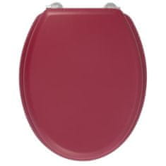 shumee GELCO DESIGN WC sedadlo Dolce - Nerezové pánty - Lisované drevo - Cardinal red